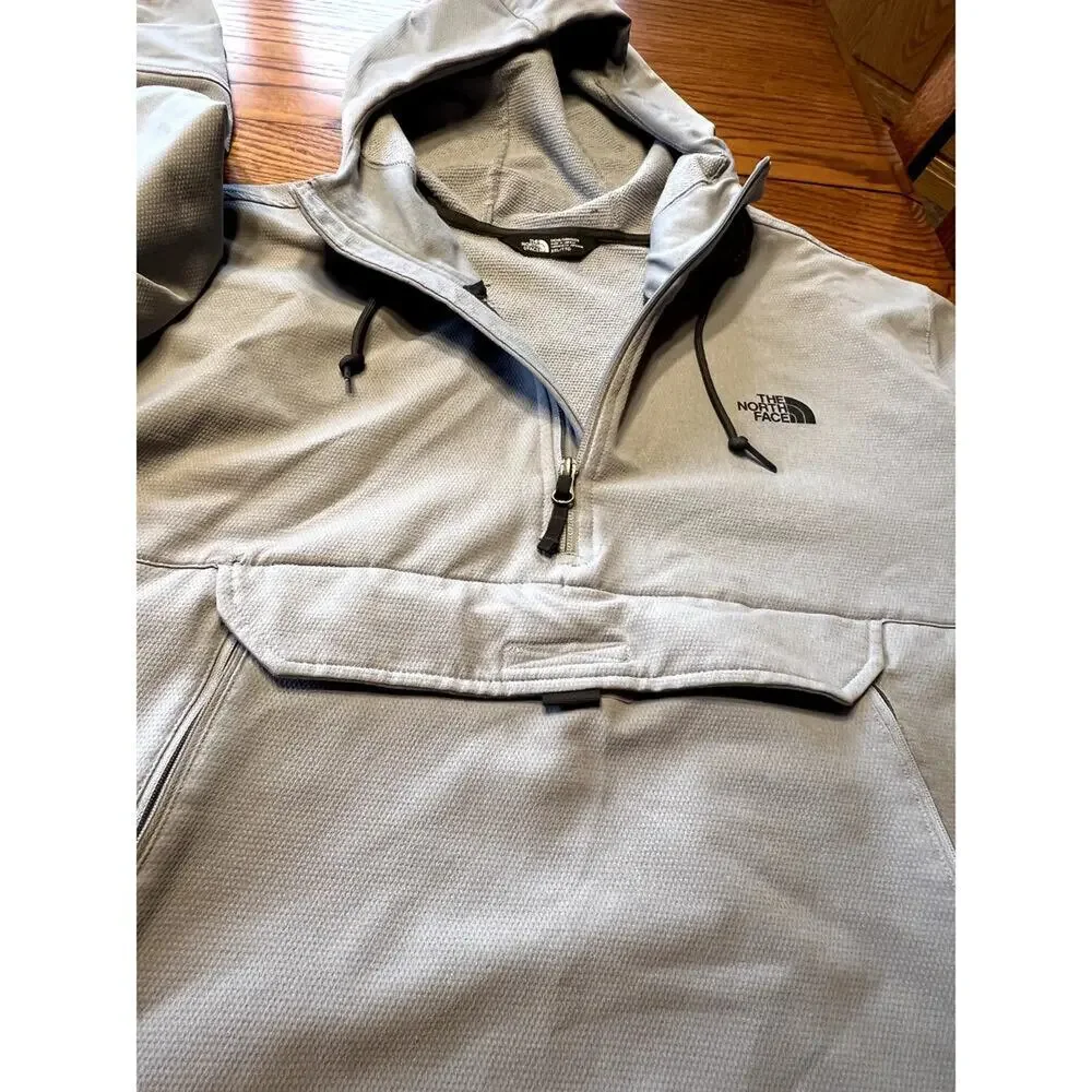 The North Face Gray Tekno Ridge 1/4 zip Hoodie, Men's size XXL